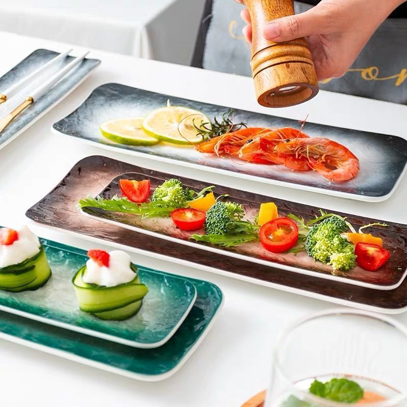 Home Gadzo Nordic Ceramic Plate  Modern Creative Dinnerware for Home Dining